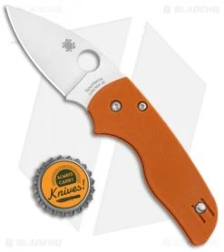 Spyderco Lil' Native Compression Lock Knife Orange G-10 (2.5" Satin) C230GPBORE -Spyderco Spyderco Lil Native Compression Lock Orange G 10 Satin C230GPBORE BHQ 106191 jr bottlecap