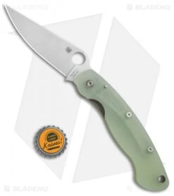 Spyderco M4 Military Knife Natural G-10 (4" Satin) C36GM4P Exclusive -Spyderco Spyderco M4 Military Natural G 10 C36GM4P BHQ 37116 jr bottlecap 2