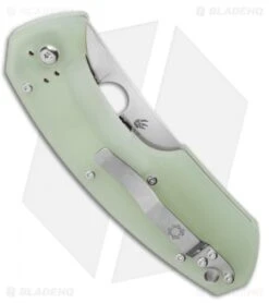 Spyderco Anso Rock Lobster Liner Lock Knife Natural G-10 (3.75" Satin CPM-M4) -Spyderco Spyderco M4 Rock Lobster Knife Natural G 10 3.75 Satin C126GM4P Anso LS Side