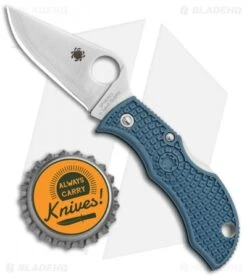 Spyderco Manbug Sprint Run Lockback Knife Blue FRN (1.95" Satin V-Toku2) MBBLPE -Spyderco Spyderco Manbug Sprint Run LB Blue FRN Satin V Toku2 MBBLPE BHQ 78710 jr bottlecap