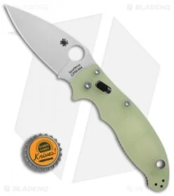 Spyderco Manix 2 M4 Natural G-10 Knife (3.375" Satin) C101GM4P2 Exclusive -Spyderco Spyderco Manix 2 M4 Natural G10 satin exclusive BHQ 51538 er bottlecap