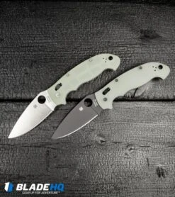 Spyderco Manix 2 XL M4 Natural G-10 Knife (3.88" Satin) C95GM4P2 Exclusive -Spyderco Spyderco Manix 2 XL M4 Natural G 10 Knife Satin C95GM4P2 Exclusive BHQ 98794 kp burn web