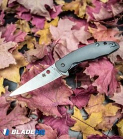 Spyderco Mantra 2 Flipper Knife Titanium (3.2" Satin) C203TIP -Spyderco Spyderco Mantra 2 Flipper Knife Titanium Satin C203TIP BHQ 33061 kp fall leaves web