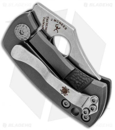 Spyderco McBee Frame Lock Knife Titanium (1.5" Stonewash) C236TIP McNees 3 Spyderco McBee Frame Lock Knife Titanium (1.5" Stonewash) C236TIP McNees - Image 3