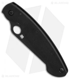 Spyderco Military Knife Black G-10 (4" Black S30V) C36GPBK -Spyderco Spyderco Military Black G10 black BHQ 3514 er spine