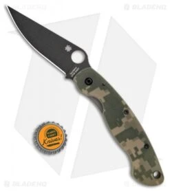 Spyderco Military Knife Digital Camo G-10 (4" Black) C36GPCMOBK -Spyderco Spyderco Military Knife Digital Camo G 10 Black C36GPCMOBK BHQ 7161 jr bottlecap
