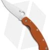 Spyderco Military Sprint Run Knife Burnt Orange G-10 (4" Satin Rex 45) C36GPBORE