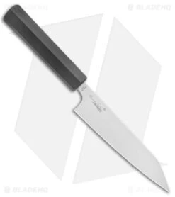 Spyderco -Spyderco Spyderco Murray Carter Minarai 6in Funayuki Utilityi Kitchen Knife Black Satin BHQ 139726 jr spine