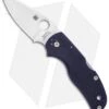 Spyderco Native 5 Knife Dark Blue G-10 (3" Satin CPM-S110V) C41GPDBL5
