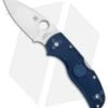 Spyderco Native 5 Lightweight Lockback Knife Blue FRN (3" Satin SPY27) C41PCBL5