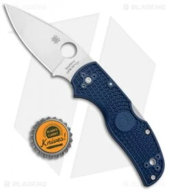 Spyderco Native 5 Lightweight Lockback Knife Blue FRN (3" Satin SPY27) C41PCBL5 -Spyderco Spyderco Native 5 Lightweight LB Blue FRN Satin C41PCBL5 BHQ 112398 jr bottlecap 2