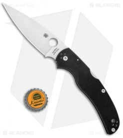 Spyderco Native Chief Lockback Knife Black G-10 (4.08" Satin) C244GP -Spyderco Spyderco Native Chief LB Black G 10 Satin C244GP BHQ 97435 jr bottlecap