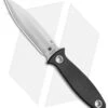 Spyderco Nightstick Fixed Blade Knife Black G-10 (4.1" Satin) FB47GP