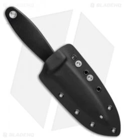 Spyderco Nightstick Fixed Blade Knife Black G-10 (4.1" Satin) FB47GP -Spyderco Spyderco Nightstick Fixed Blade Knife Black G 10 4.14in Satin FB47GP BHQ 106205 LS Sheath