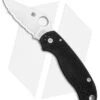 Spyderco Para 3 Compression Lock Knife Black G-10 (3" Satin Full Serr) C223GS