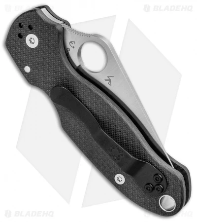 Spyderco Para 3 Compression Lock Knife Carbon Fiber (3" Satin Serr 52100) 3 Spyderco Para 3 Compression Lock Knife Carbon Fiber (3" Satin Serr 52100) - Image 3