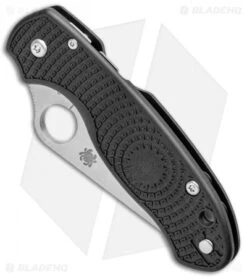Spyderco Para 3 Lightweight Compression Lock Folding Knife Black FRN (3" Satin) -Spyderco Spyderco Para 3 Lightweight Compression Lock Black FRN Satin C223PBK BHQ 93614 jr spine