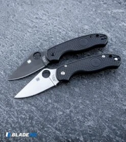 Spyderco Para 3 Lightweight Compression Lock Folding Knife Black FRN (3" Satin) -Spyderco Spyderco Para 3 Lightweight Compression Lock Folding Knife Black FRN Satin BHQ 93614 kp frozen web