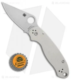 Spyderco Para 3 Sprint Run Knife Gray G-10 (3" Satin Cru-Wear) C223GPGYCW 7 Spyderco Para 3 Sprint Run Knife Gray G-10 (3" Satin Cru-Wear) C223GPGYCW -Spyderco Spyderco Para 3 Sprint Run gray G10 satin CRU Wear BHQ 71266 er bottlecap