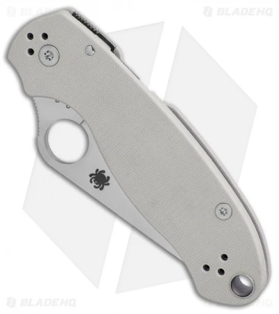 Spyderco Para 3 Sprint Run Knife Gray G-10 (3" Satin Cru-Wear) C223GPGYCW 3 Spyderco Para 3 Sprint Run Knife Gray G-10 (3" Satin Cru-Wear) C223GPGYCW - Image 3