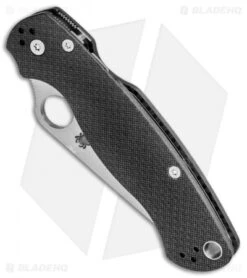 Spyderco Paramilitary 2 Knife Carbon Fiber (3.4" Satin Serr 52100) -Spyderco Spyderco Paramilitary 2 CF Satin Serr C81CF52100PS2 BHQ 37160 jr spine
