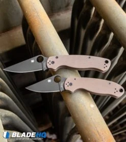 Spyderco Paramilitary 2 Knife Brown G-10 (3.4" Black S35VN) C81GPBNBK2 -Spyderco Spyderco Paramilitary 2 Knife Brown G 10 Black S35VN C81GPBNBK2 BHQ 92723 kp bars web