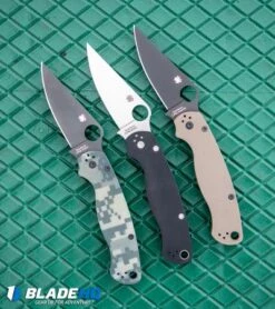 Spyderco Paramilitary 2 Knife Brown G-10 (3.4" Black S35VN) C81GPBNBK2 -Spyderco Spyderco Paramilitary 2 Knife Digi Camo G 10 Black S30V C81GPCMOBK2 BHQ 8740 kp agua web 1