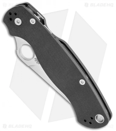 Spyderco Paramilitary 2 Exclusive Tanto Compression Lock Knife G-10 (3.4" Satin) 2 Spyderco Paramilitary 2 Exclusive Tanto Compression Lock Knife G-10 (3.4" Satin) - Image 2