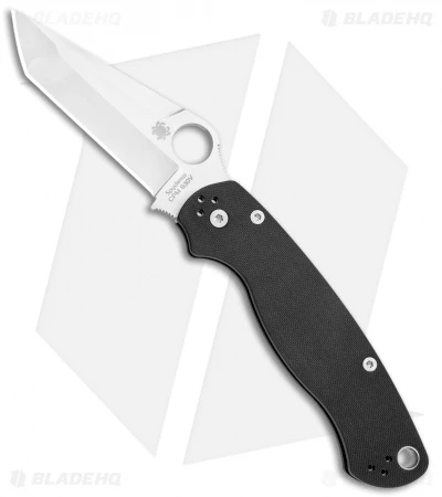 Spyderco Paramilitary 2 Exclusive Tanto Compression Lock Knife G-10 (3.4" Satin) 1 Spyderco Paramilitary 2 Exclusive Tanto Compression Lock Knife G-10 (3.4" Satin)
