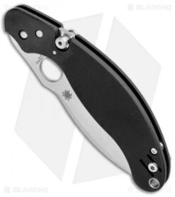 Spyderco Parata Stop Lock Knife Black G-10 (3.5" Satin) C231GP -Spyderco Spyderco Parata Stop Lock Black G 10 Satin C231GP BHQ 78708 jr spine 2