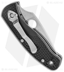Spyderco Persistence Lightweight Liner Lock Knife Black (2.75" Satin) C136PBK -Spyderco Spyderco Persistence Lightweight LL Black Satin BHQ 139716 jr side