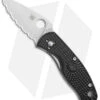 Spyderco Persistence Lightweight Liner Lock Black (2.75" Satin Serr) C136SBK