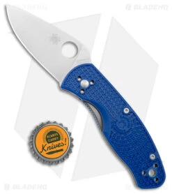 Spyderco Persistence Lightweight Liner Lock Knife Blue FRN (2.75" Satin S35VN) -Spyderco Spyderco Persistence Lightweight LL Blue FRN Satin BHQ 145699 jr bottlecap