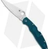 Spyderco Police 4 Lightweight Knife Blue FRN (4.3" Satin Serr) C07FP4K390