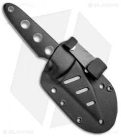 Rare Spyderco Ronin Fixed Blade Knife Black Micarta (3" Bead Blast) FB09 -Spyderco Spyderco Rare Ronin Black 1998 FB09P jr sheath