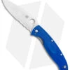 Spyderco Resilience Lightweight Liner Lock Knife Blue FRN (4.3" Serr) C142PSBL