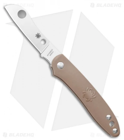 Spyderco Roadie Slip Joint Knife Brown FRN (2.1" Satin) C189PBN 1 Spyderco Roadie Slip Joint Knife Brown FRN (2.1" Satin) C189PBN