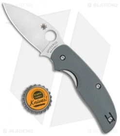 Spyderco Sage 1 Liner Lock Knife Gray G-10 (3" Satin Maxamet) C123GPGY -Spyderco Spyderco Sage 1 LL Gray G 10 Satin Maxamet C123GPGY BHQ 116287 jr bottlecap