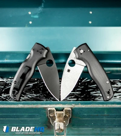 Spyderco Shaman Compression Lock Knife Black G-10 (3.6" Stonewash) C229GP 5 Spyderco Shaman Compression Lock Knife Black G-10 (3.6" Stonewash) C229GP - Image 5