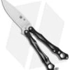 Spyderco SmallFly 2 Balisong Butterfly Knife Black G-10 (3.4" Satin) B02GP2