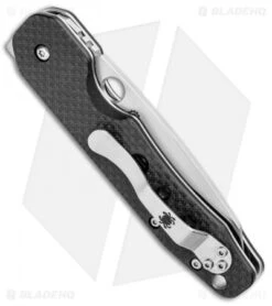 Spyderco Smock Compression Lock Knife Carbon Fiber (3.3" Satin) 6 Spyderco Smock Compression Lock Knife Carbon Fiber (3.3" Satin) -Spyderco Spyderco Smock Compresstion Lock CF Satin C240CFP BHQ 81450 jr side