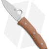 Spyderco SpyOpera Lockback Knife Brown Canvas Micarta (2.88" Satin M390)