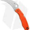 Spyderco SpyderHawk Salt Sprint Run Knife Orange FRN (3.6" Satin Serr) C77SOR