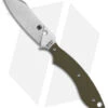 Spyderco Stok Drop Point Fixed Blade Knife OD Green G-10 (3" Satin) FB50GPOD