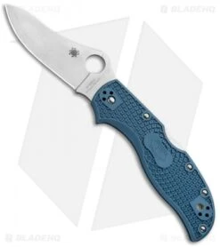 Spyderco Stretch 2 LW Sprint Run Knife Blue FRN (3.4" Satin V-Toku2) C90FPBLE2