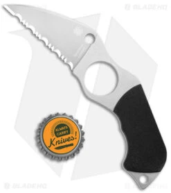 Spyderco Swick 6 Fixed Blade Knife G-10 (1.9" SW Serr LC200N) FB14S6 -Spyderco Spyderco Swick 6 Fixed Blade G 10 Satin Serr BHQ 112417 jr bottlecap
