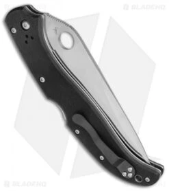 Spyderco Tatanka PowerLock Knife Black G-10 (5.06" Satin) C180GP -Spyderco Spyderco Tatanka PowerLock Black G 10 C180GP BHQ 20414 jr side 2