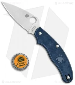 Spyderco UK Pen Knife Slip Joint Dark Blue FRN (2.9" Satin CPM-S110V) C94PDBL -Spyderco Spyderco UK Penknife Lightweight Dk Blu FRN C94PDBL BHQ 50020 jr bottlecap 2