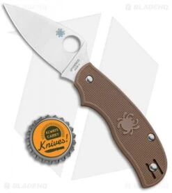 Spyderco Urban Lightweight Sprint Run Knife Brown FRN (2.56 Satin) C127PBN -Spyderco Spyderco Urban Lightweight Sprint Run Brown FRN Satin C127PBN BHQ 97442 jr bottlecap