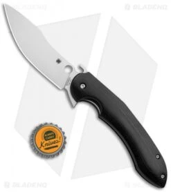 Spyderco Vogt Tropen Compression Lock Knife Black G-10 (4" Satin) C237GP -Spyderco Spyderco Vogt Tropen Compression Lock Black G 10 Satin C237GP BHQ 85402 jr bottlecap